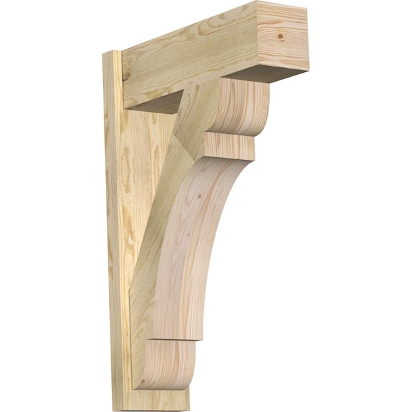 Ekena Millwork Olympic Block Rough Sawn Outlooker, Douglas Fir, 8"W x 24"D x 36"H OUT08X24X36OLY05RDF - main